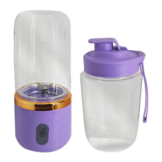 Frullatore Portatile 360W per Frullati e Smoothie 6 Lame Autopulente Tazza Spremiagrumi 400ml Ricaricabile Frullatore per Smoothie per Cucina Viaggio Palestra