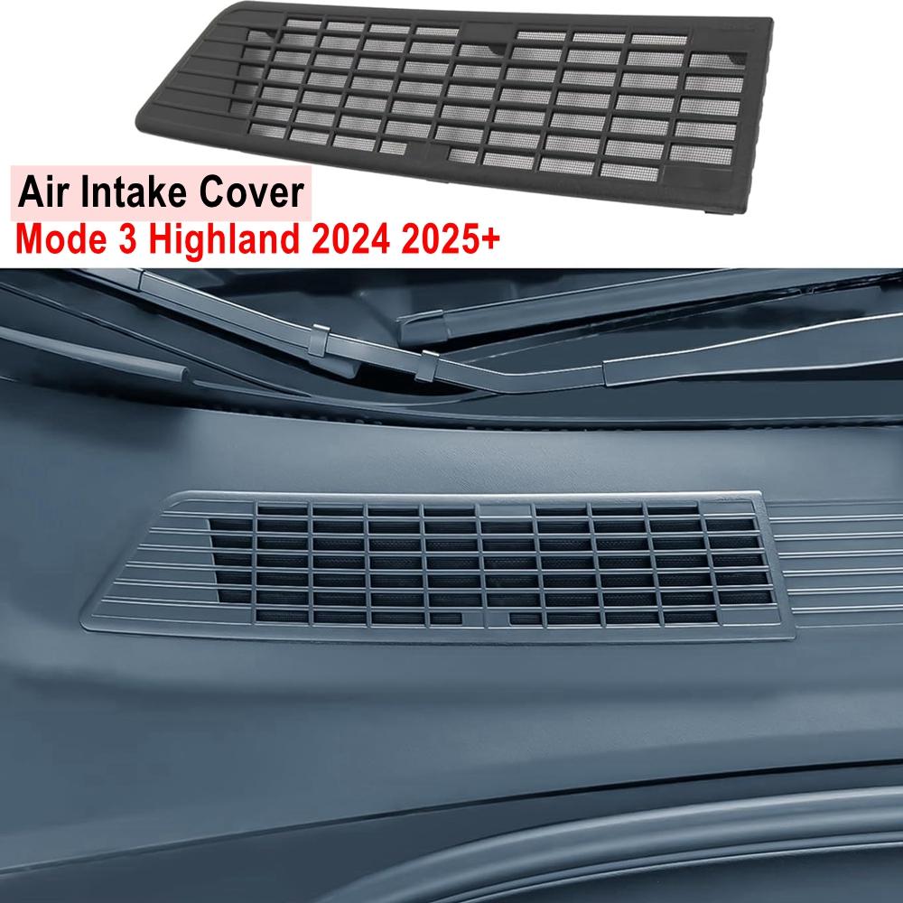 

Front Grill Mesh Inserts for Tesla Model 3 Highland 2024 2025 Air Inlet Vent Grille Cover Protector Replacement Trim Accessories 1pcs Air Intake Net