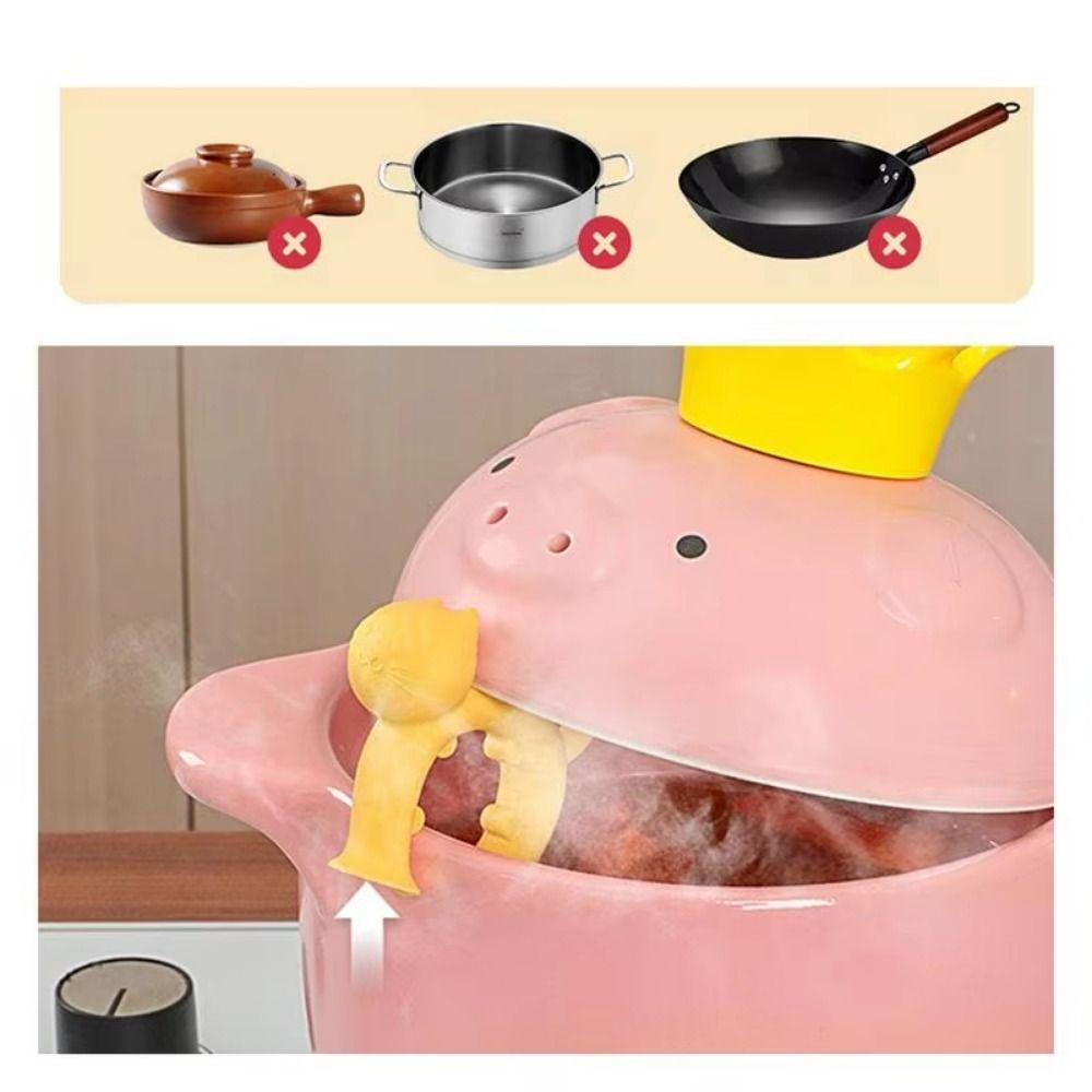 4Pcs Spill-Proof Katze Form Spachtel Halter Saugnapf Basis Kochen Löffel Reste Restaurant