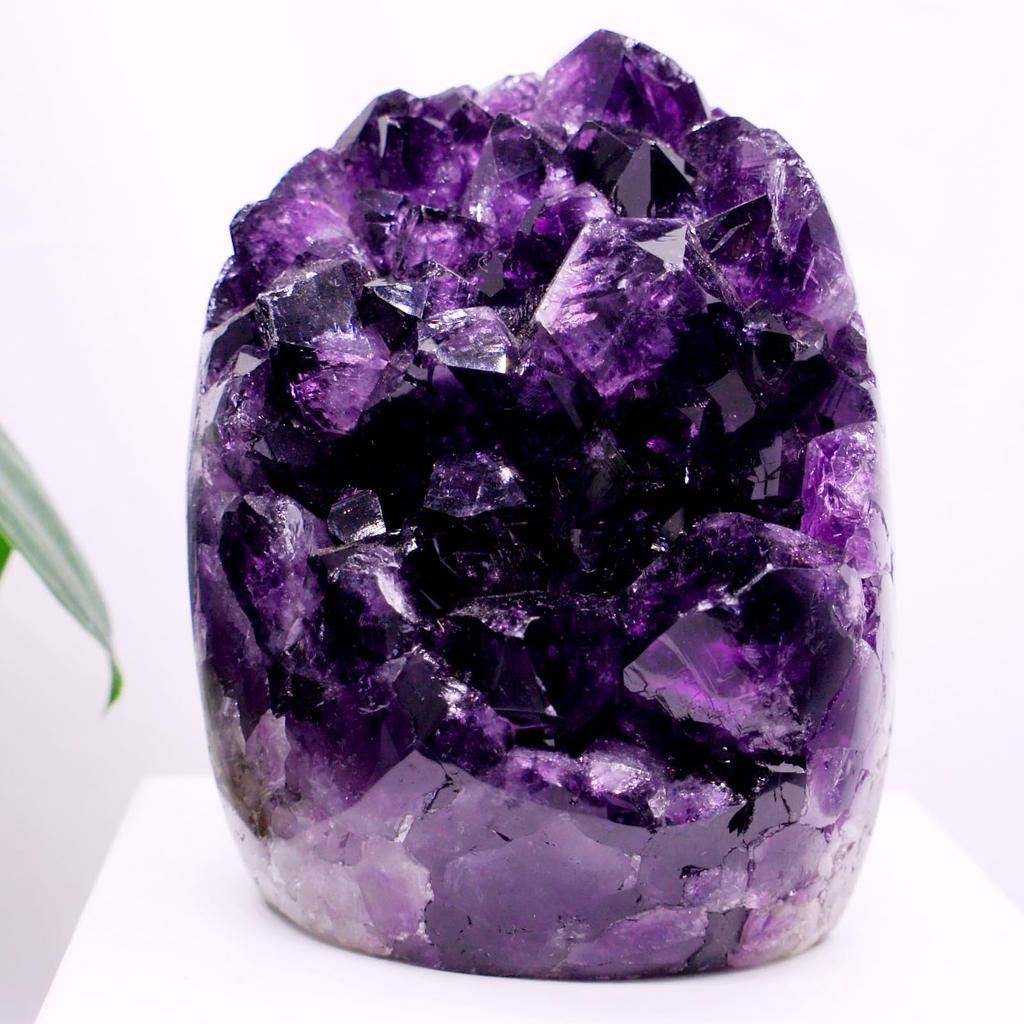 Amethyst Natural Carefully Selected Natural Raw Feng Good Luck [TANAKA YA] Cluster, 100% Quartz, High-Quality Stone, Approx. 947557mm, Weight