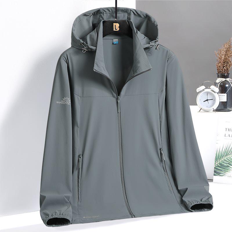 

Unisex Lightweight UV-Block Ice Silk Jacket: Breathable, Elastic Sun-Protection for Summer Sports 3XL