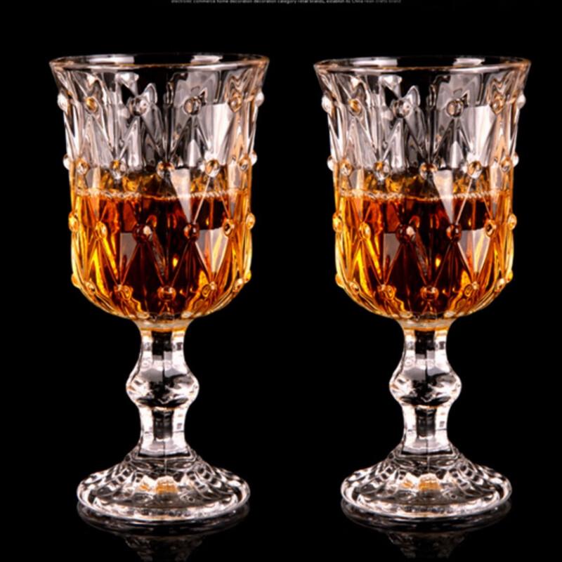 Flevincy European Crystal Red Wine Glass Set