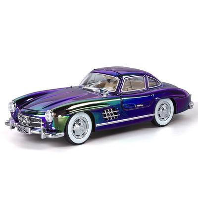 Benz 300SL, Galvanisierte Version, Legierung, Auto, Druckguss-Metallmodell, Sammeln, Hobby-Modell, Ornamente, Geschenk für Jungen im Maßstab 1/24