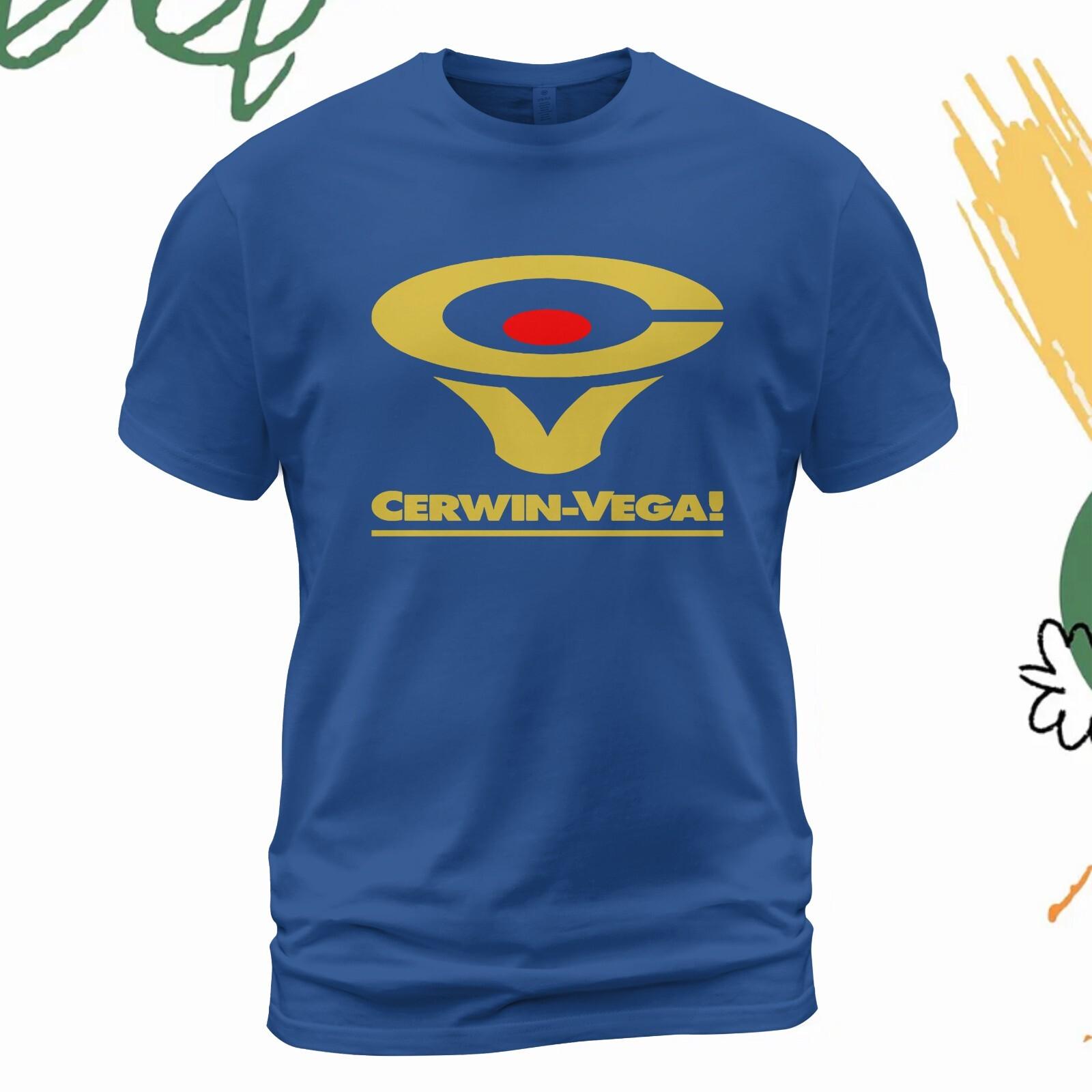 Cerwin Vega Logo T-shirt Made in USA Size S-5XL L