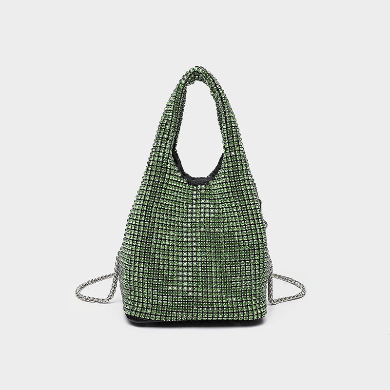 Cross-Border Rhinestone-Full Women's Evening Handbag: Shiny Diamond Inlaid Chain Shoulder/Crossbody Bag