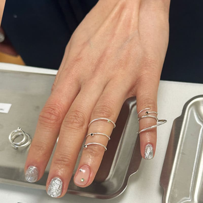 BRILLPIECE Trace nail ring