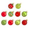 Yousheng 50 Pcs Christmas Balls Ornaments 1.6" Small Shatterproof Plastic Baubles Red Green Xmas Tree Hanging Balls Decoration for Tree Wreath Garland
