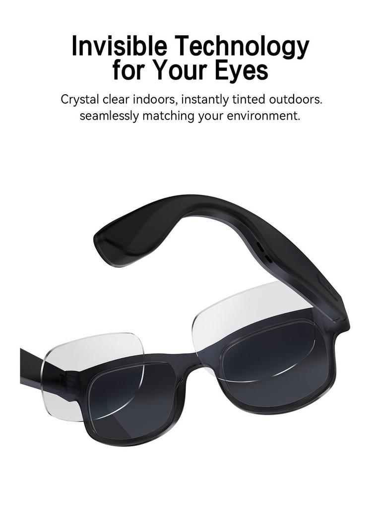 KI-Smart-Brille mit 8MP Kamera, Bluetooth-Musik, Anrufannahme & Übersetzung