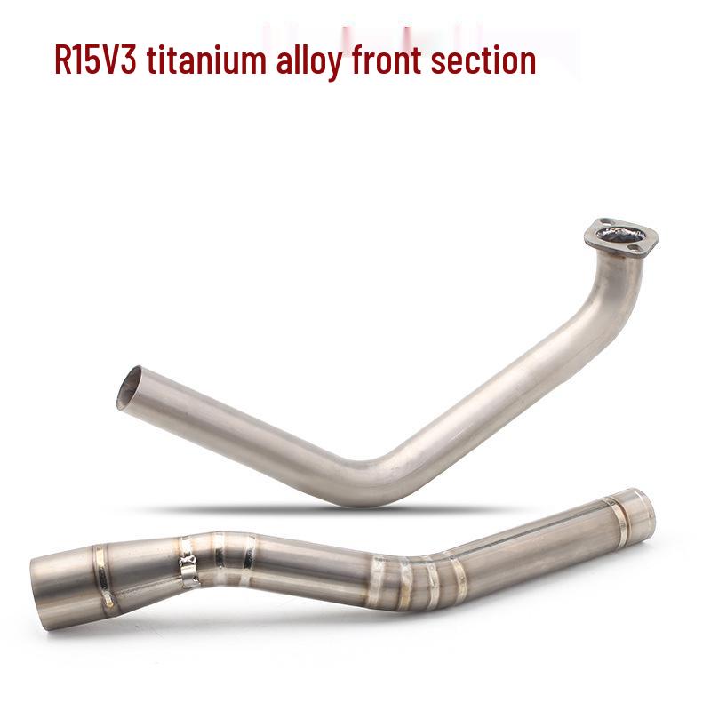 

YZF-R15 V3 Front Exhaust: Yamaha R15 Akrapovic SC Titanium Alloy Full Section Modification