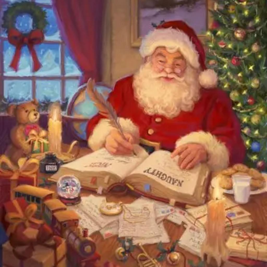 Acheter Affiche de dessin animé du Père Noël pour salon, décoration de la  maison, peinture sur toile nordique du Père Noël, Art mural, Cuadros, sans  cadre | Joom, image size:1024x1024