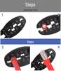 European Style Tubular Terminal Crimping Pliers - YEJ-150WF Quick Wire Connector, B Type Crimping Tool, YEFYM