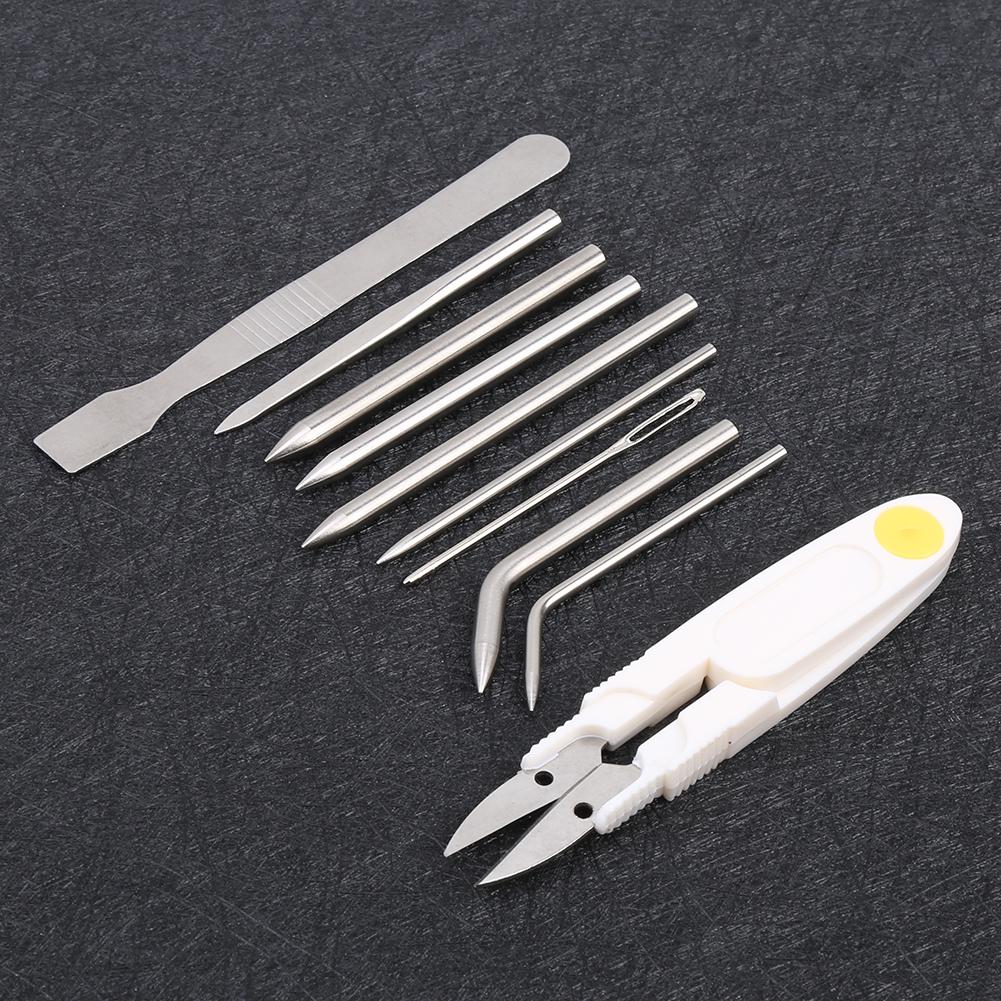 10Pcs/Set Stainless Steel Paracord Needle Knitting DIY Tool Bracelet Weaver Accessory
