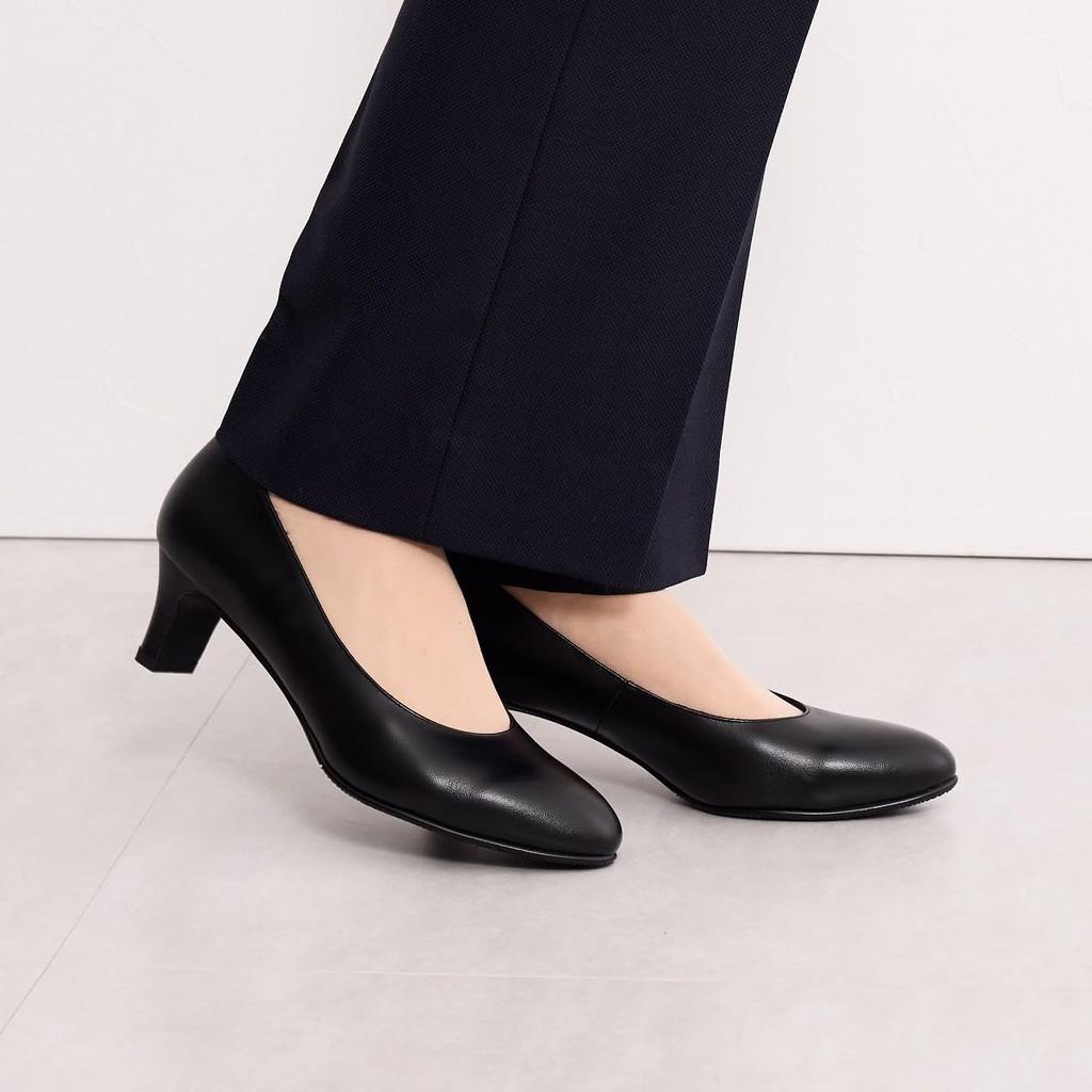 Himiko 5cm Heel Round Toe Black Black 235 Pumps/600006