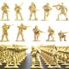 30PCS/Set Colorful Plastic Army Soldier Model Simulation Military Sandbox DIY Decorative Mutiple Poses Men Figures Statuette ZYF