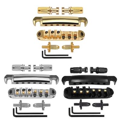 1 Set Roller Guitar Bridge Locking Tune O Matic Bridge Tailpiece Tail For Guitar