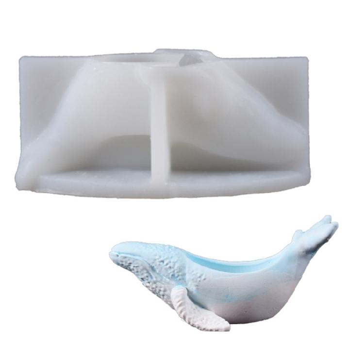 Silicone Candle Stand Molds Whale Shape Candle Cup Moulds Craft Molds Flexible Candle Holder Mold Hand-Making Supplies 1