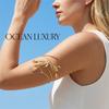 New Design Lobster Open Armband Bracelet for Women Punk Hip Hop Adjustable Upper Arm Bangle Bohemian Summer Jewelry Gift