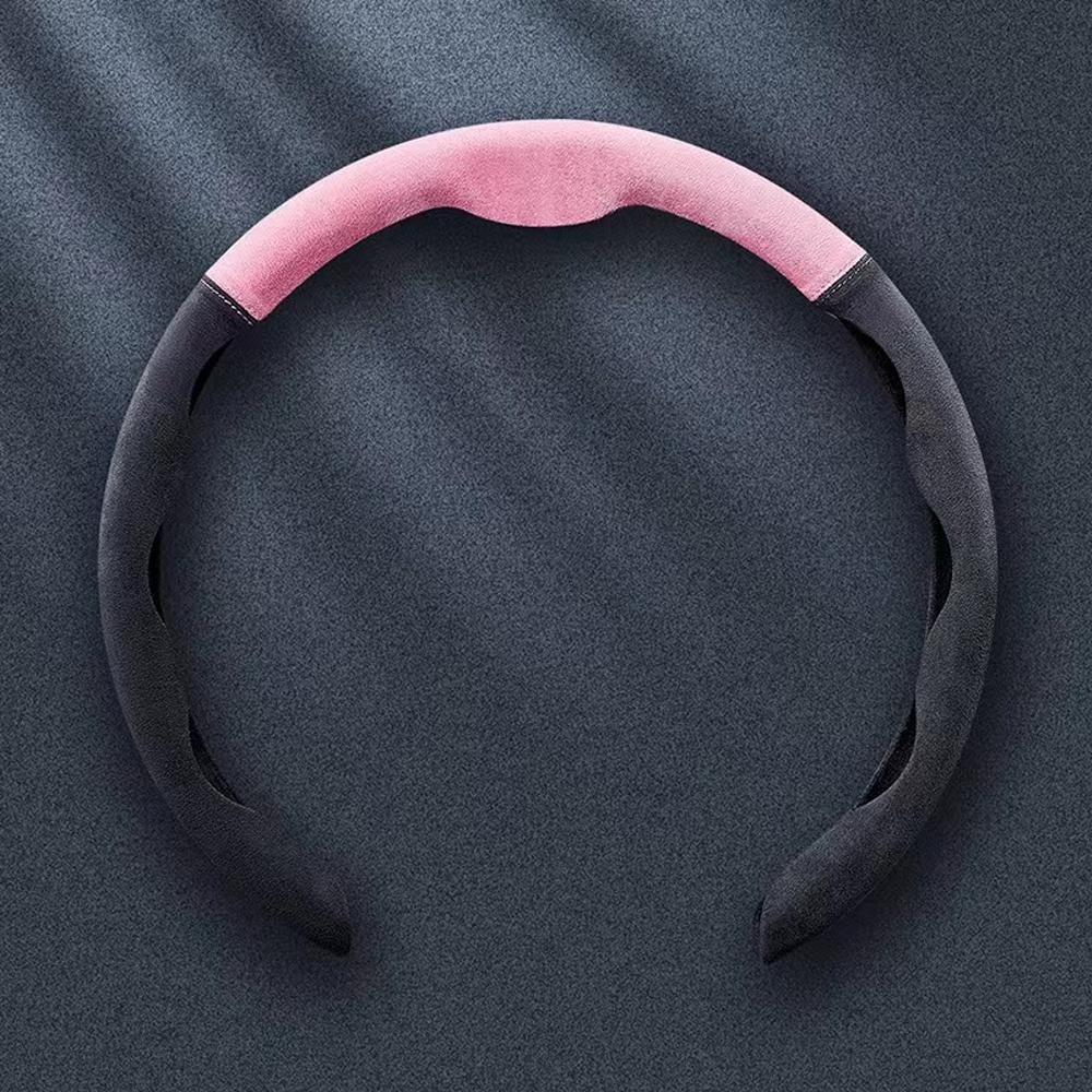 Car Steering Wheel Cover 38cm 15inch Ultra-thin Fur Non-slip Breathable Anti-skid Accessories Steering Wheel Decorative Supplies