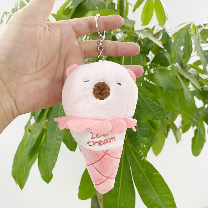 Llavero de Peluche Caprichoso de Oso Helado, Muñeco de Peluche Suave para Niños y Coleccionistas