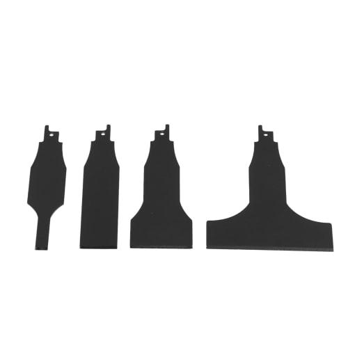 

Hilitand Reciprocating Scrapers, 10mm, 30mm, 50mm, and 100mm, Tile Cleaning Scrapers, Pack of 4, Black