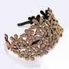 Elegant Crystal Rhinestone Hairband Flower Anti-slip Hair Claws Hair Clips for Girl Headband Hair Accessories