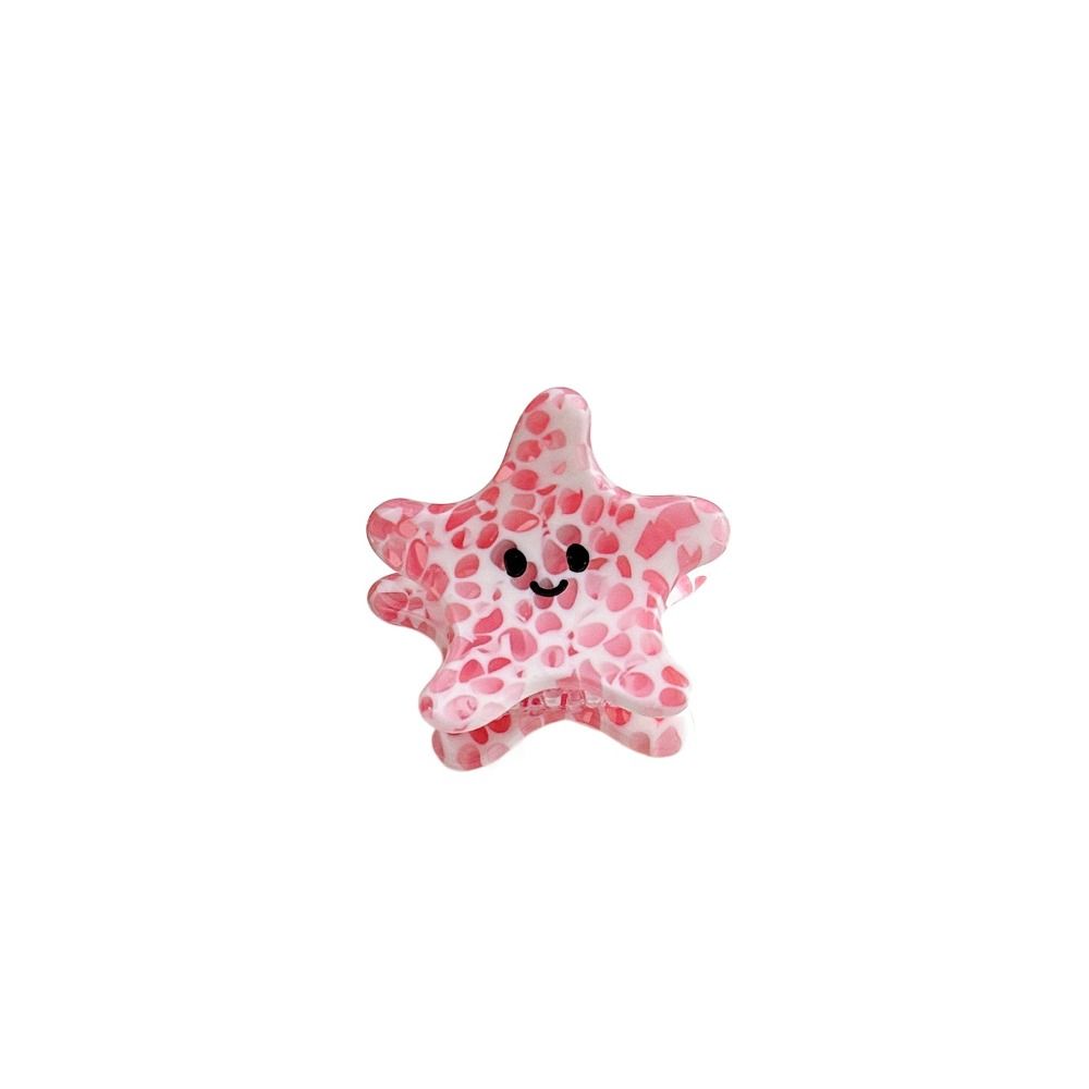 Hair Clip Starfish Hair Claw Acetic Acid Mini Hair Claw Retro Cute Hair Crab Clip  Women