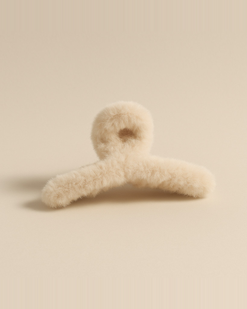 Frauen Haar Klaue Plüsch Clip Nette Koreanische Herbst Winter Solide Elegante Acryl Pelz