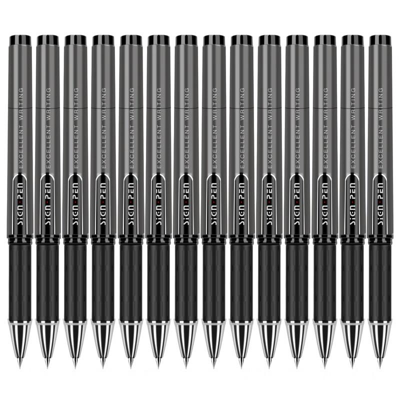 Deli 1.0mm Black Bullet Tip Gel Pen