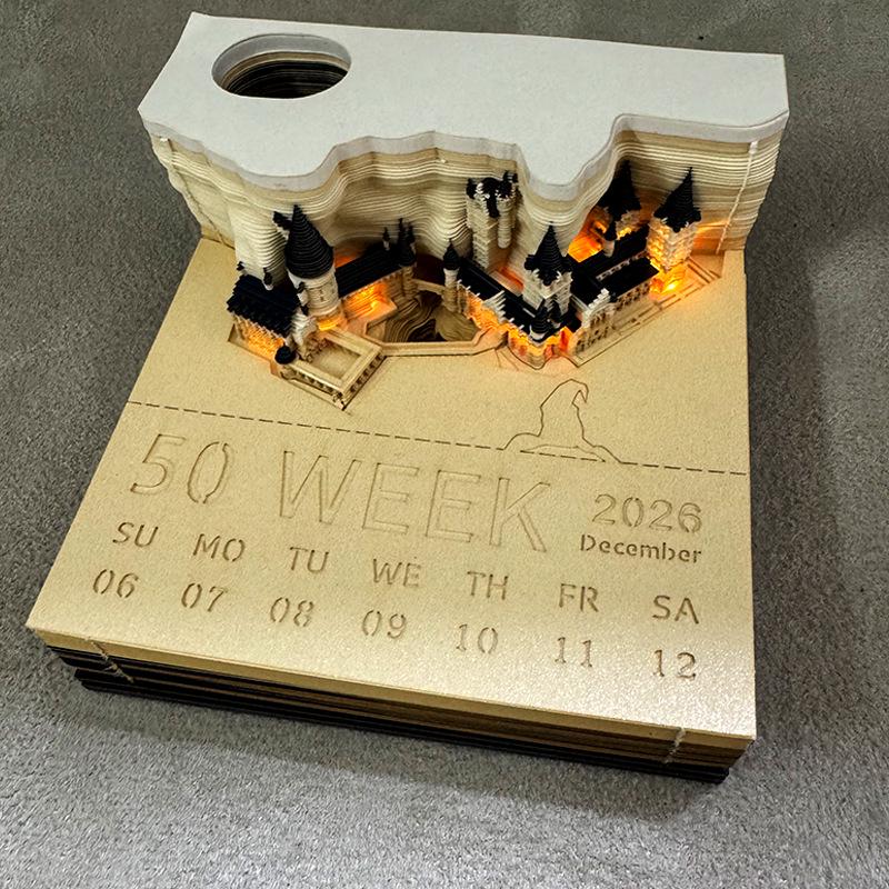 3D Panda Stereo Sticky Notes & Creative Calendar Sculpture Gift