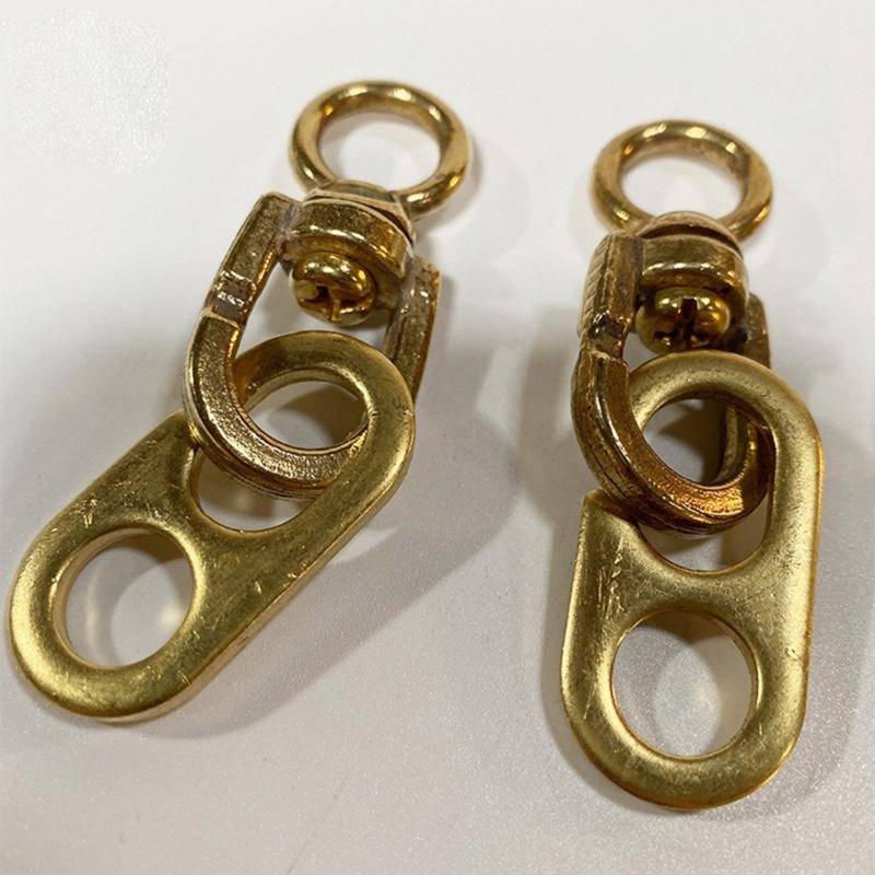 3 Pieces Brass Boat Flag Hooks Proof Marine Hardware for Harsh Environments Easy Mounting Flag Holders