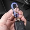 TISUR Small Titanium Carabiner Keychain for Men, Lightweight (Color: Large + D-Ring: Small)