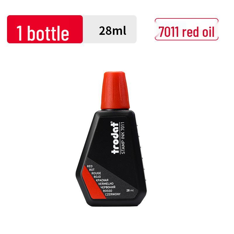 Tinta de Recarga Trodat 7011 Vermelha à Base de Água para Carimbos Flip