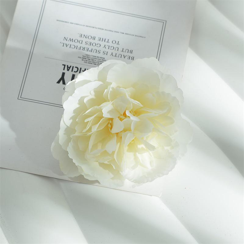 10cm Peony Silk Artificial Flower Heads for DIY Hair Accessories & Handmade Jewelry
