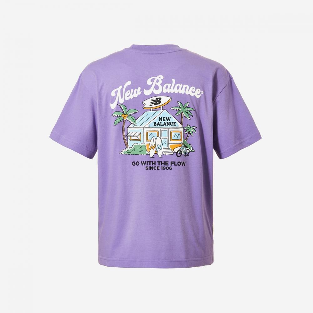 New Balance Uni Nb Boy Board Shop T shirT Nbnee21623   75  Purple