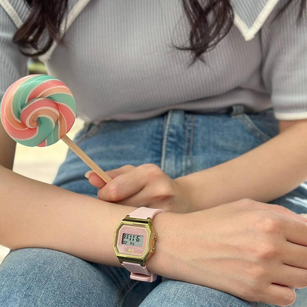 Autorisierter Distributor [Ice Watch] Ice Watch Digital Damen 022056 Ice Digit ICE Digit Brush Pink Small