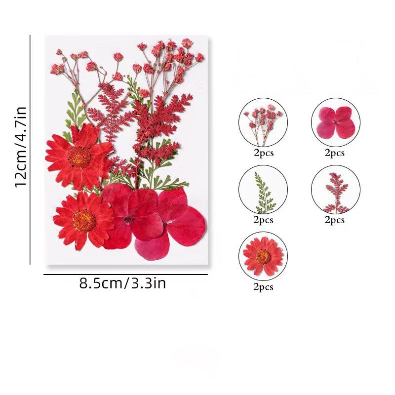DIY Transparent Bottle Embossed Sticker Bag Student Made Herbarium Clip And Stick Handmade Creative Dry Flower Bookmark