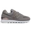 New Balance 574 Women Magnet Grey Low Top Retro Running Shoes Mesh WL574FSC