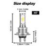 1PC H7 Motorcycle Light 45W LED Moto Headlight 6000K Bulb For Triumph Daytona 675 2006-2017