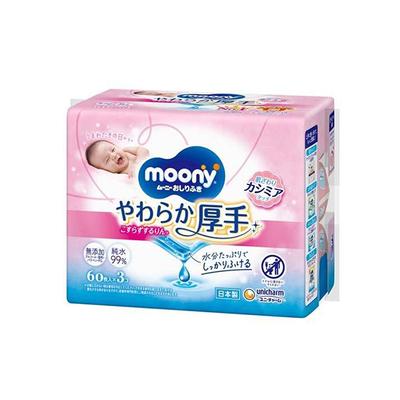 Unicharm Muni Soft and Thick Material Butt Tissue Refill (60 Sheets X 3)