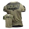 New 2026 Men's 3D Printed Sports Exercise T-shirt Fun Gym High Quality Men's Short Sleeve Muscle Men's Hardcore T-shirt