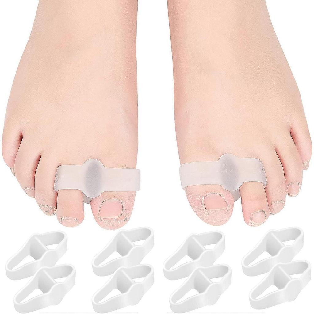 Bunion Gel Toe Separator Toe Separator Band 2 Rings 10 Pack Bunion Corrector for Men and Women for Bunion Relief