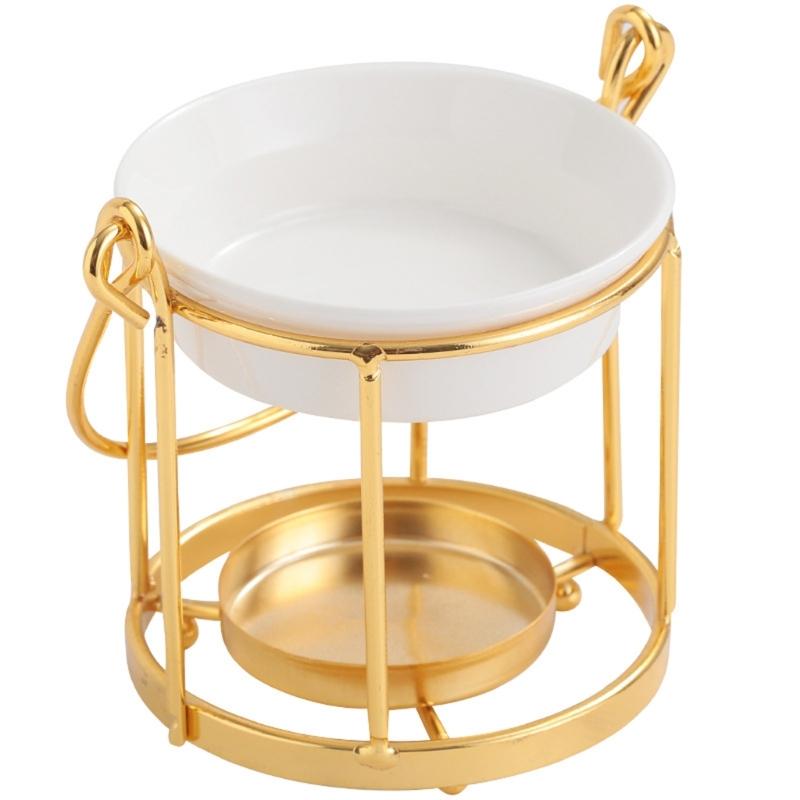 

Elegant Metal Cage Shape Essential Oil Burners Wax Melt Warmer with Ceramics Bowl for Relaxing Aromatherapies Experience 1