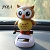 Solar Motion Dashboard Toy Funny Dancing Duck Toys, Creative Fun Swinging Durable Owl Car Decorations Desktop Ornaments Interior Plastic Ornament