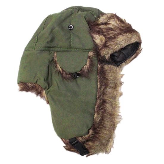 Trappermütze Unisex Verstellbar Kunstfell Winddicht Outdoor-Hut für Winter