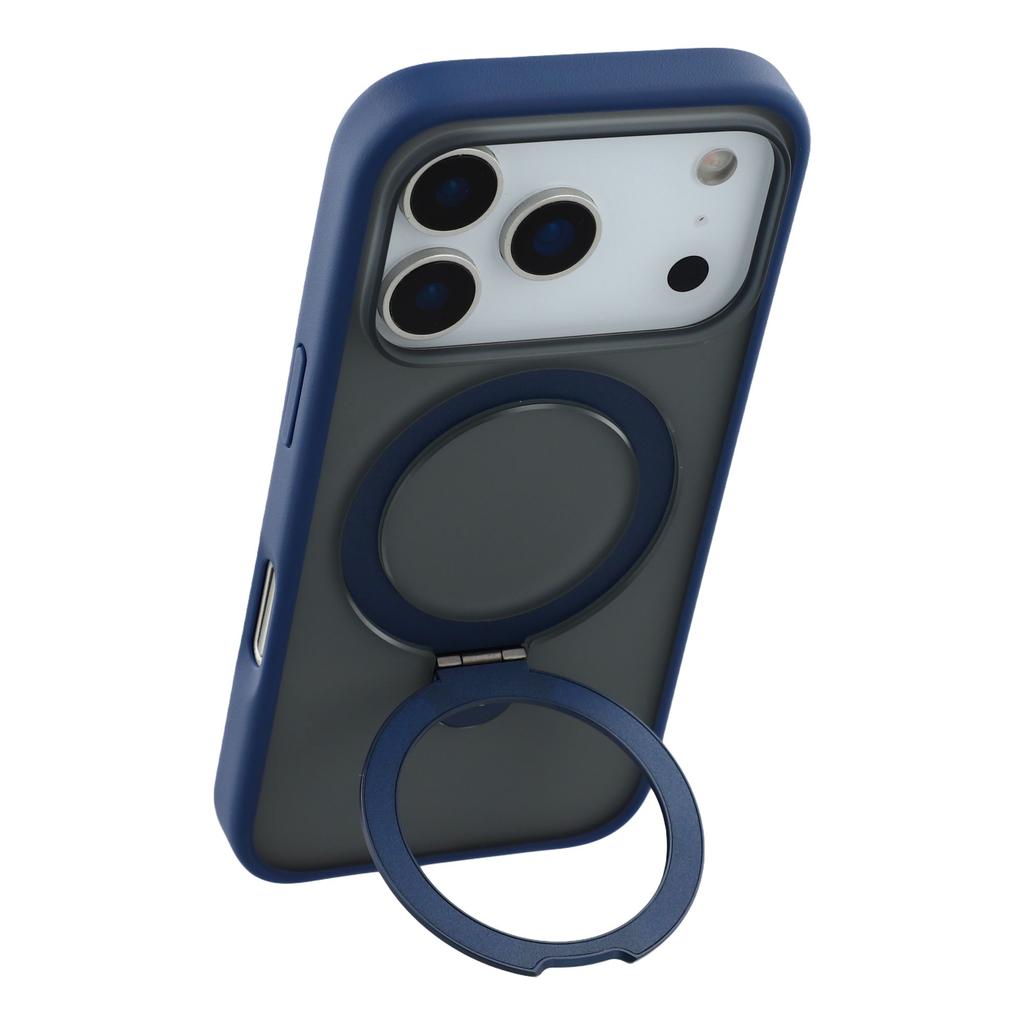 For iPhone 17 Pro Max Case Metal Kickstand TPU PC Phone Back Cover