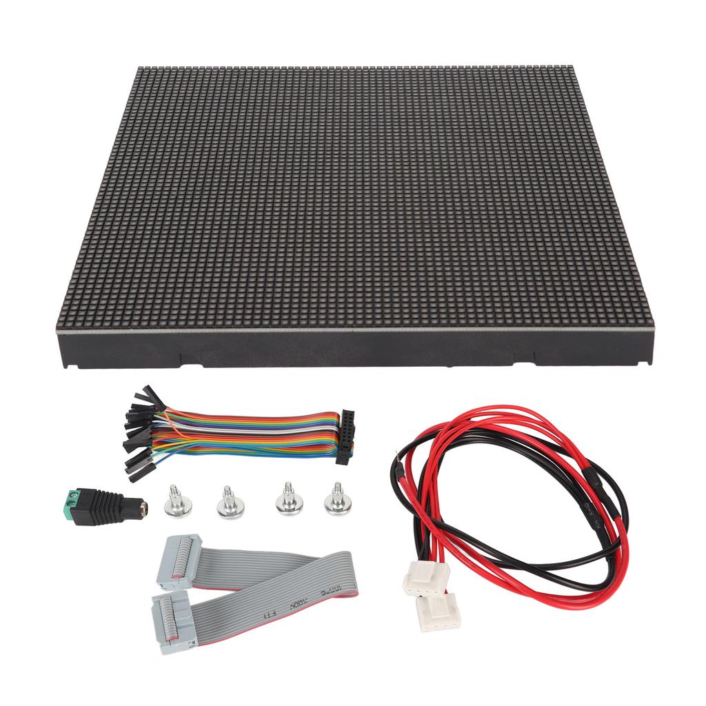 LED Matrix Panel 64x64 Pixels 2.5mm Pitch 4096 Individual RGB LEDs Adjustable Brightness Full Color