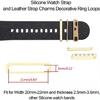 Novelty Watch Bands Charms Decorative Rings Loops Silicone Strap Decor for Watch
