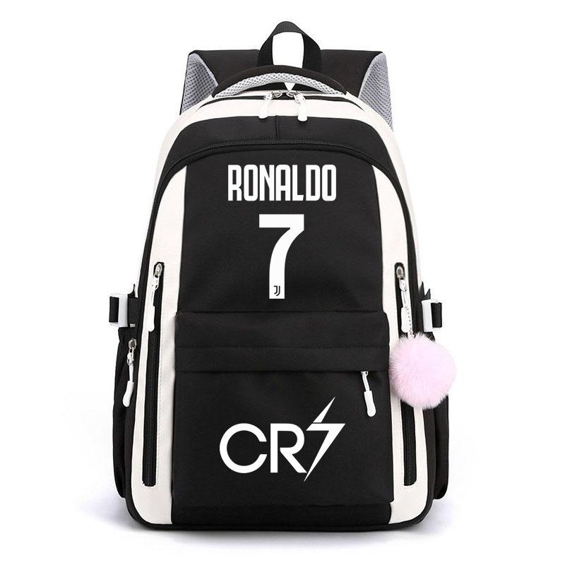 Large Capacity Schoolbag with Shoulder Strap; Student Three-piece Pencil Case Set