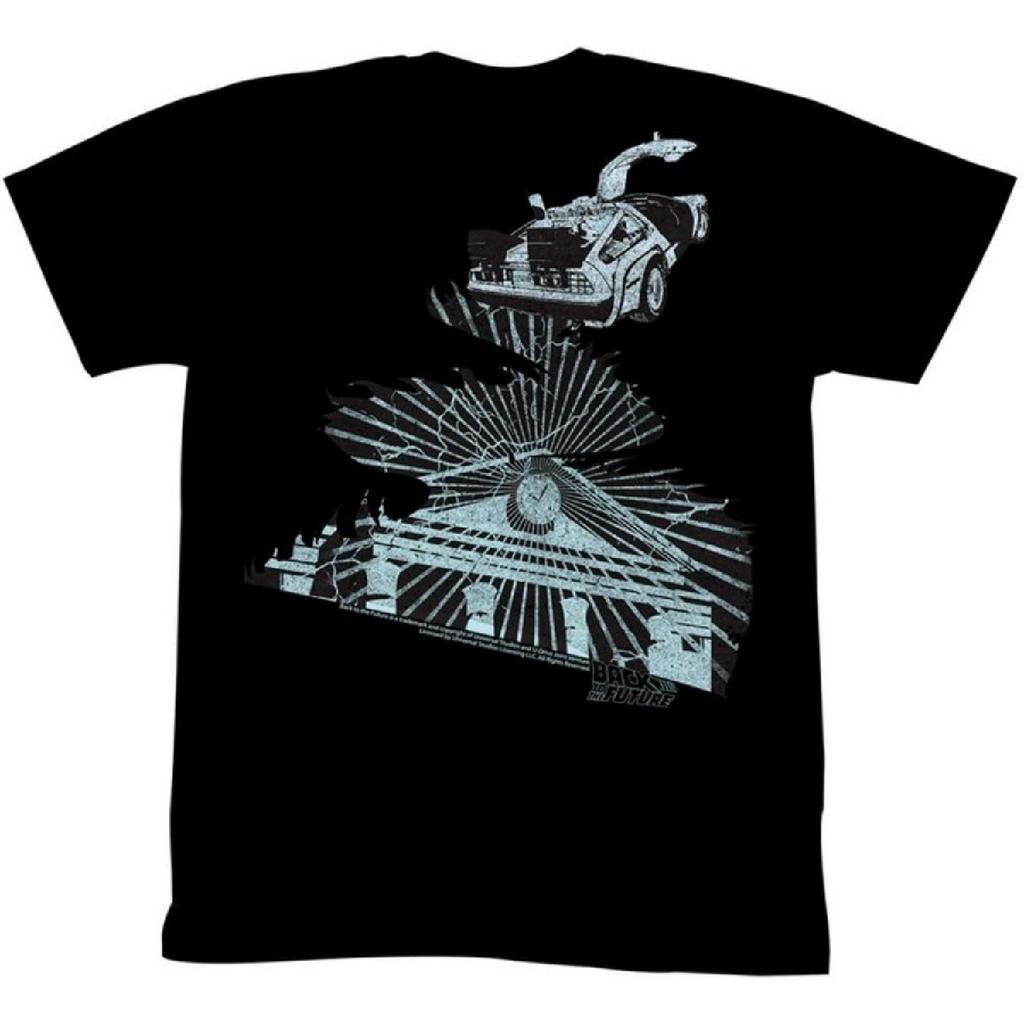 Back to the Future - Mens The Clock Tower T-Shirt, Large, As Shown