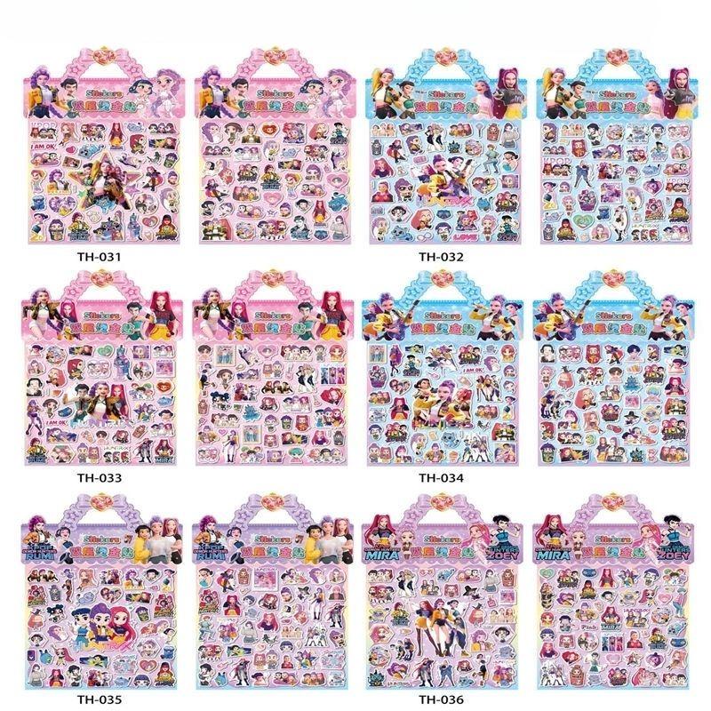 

New Kpop Witch Hunter 3D Puffy Stickers Double Layer Cartoon Decal For Kids Water Bottle Luggage Scrapbook Decoration Gift
